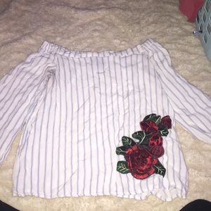 Off the shoulder shirt